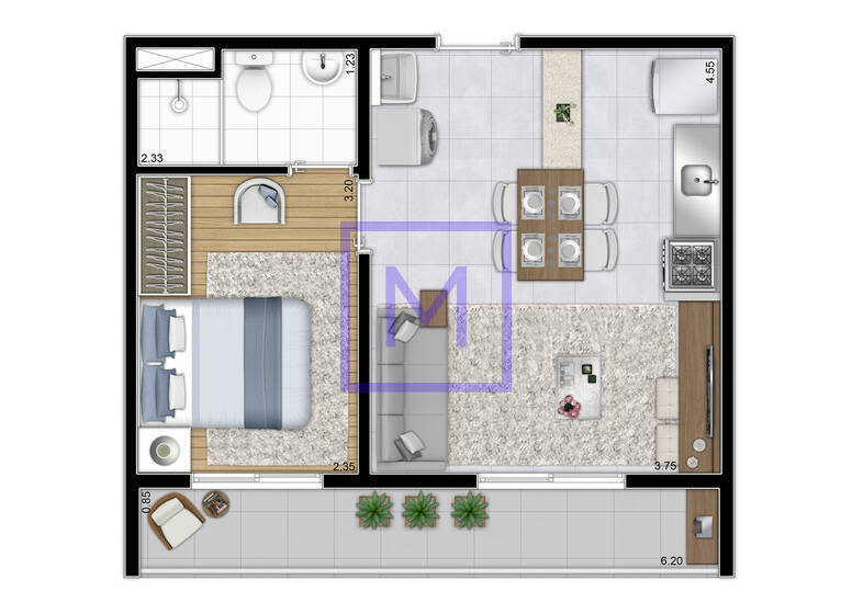 Apartamento, 2 quartos, 29 m² - Foto 24
