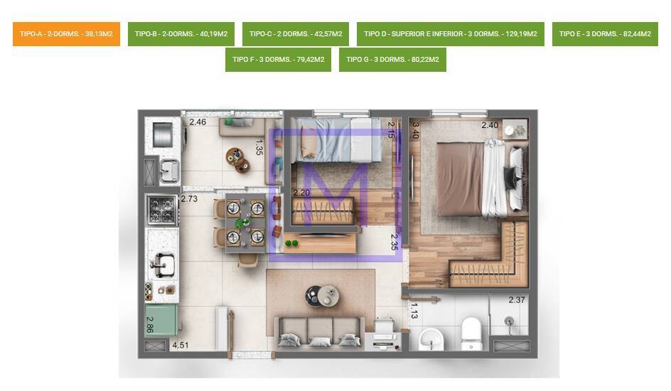 Apartamento, 2 quartos - Foto 11