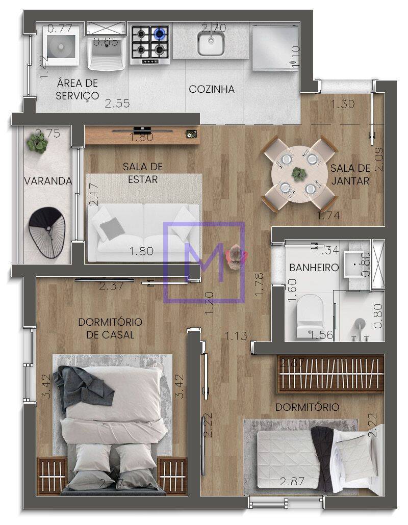 Apartamento, 2 quartos, 41 m² - Foto 32