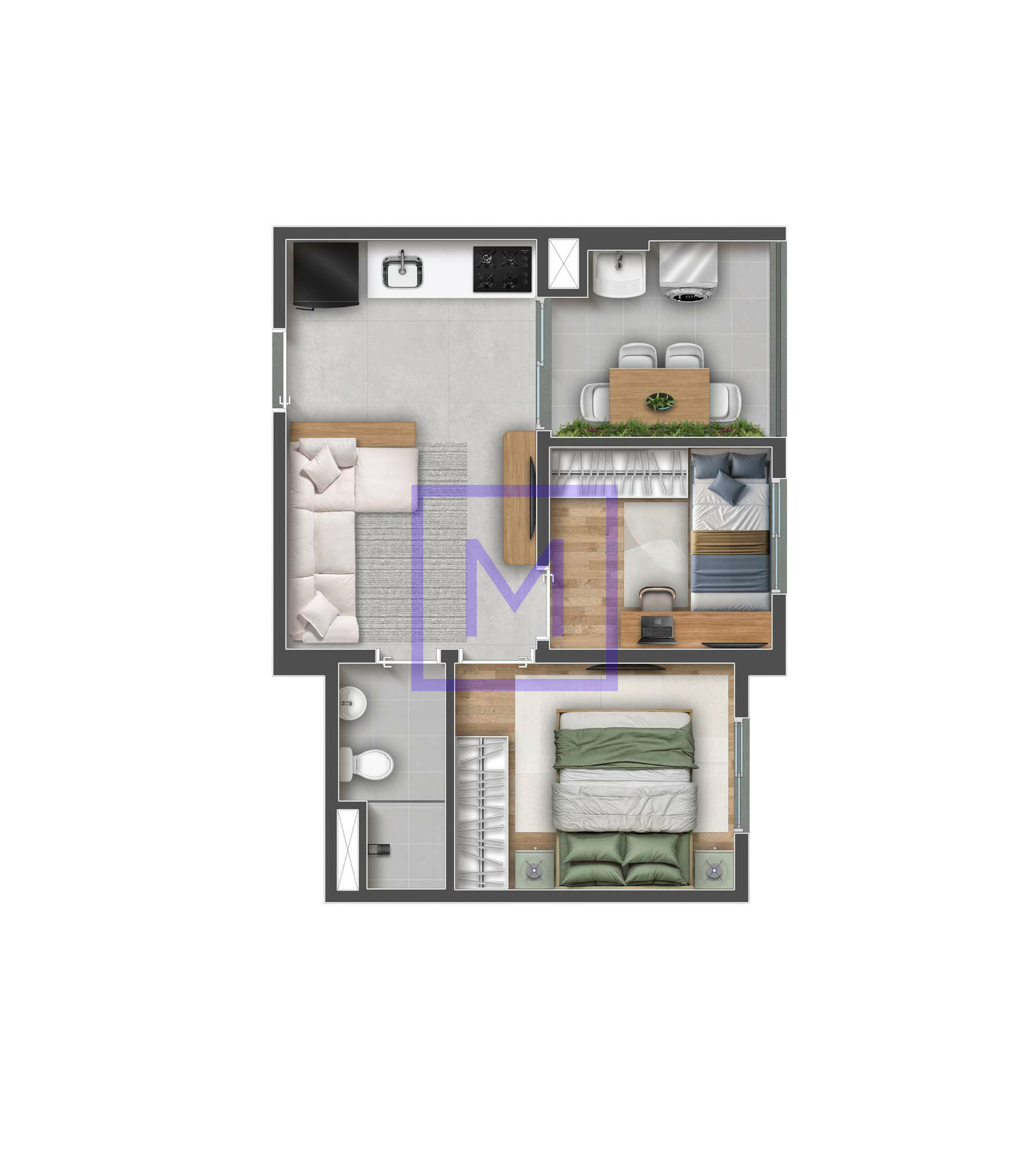 Apartamento, 2 quartos, 36 m² - Foto 22